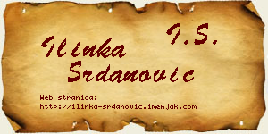 Ilinka Srdanović vizit kartica